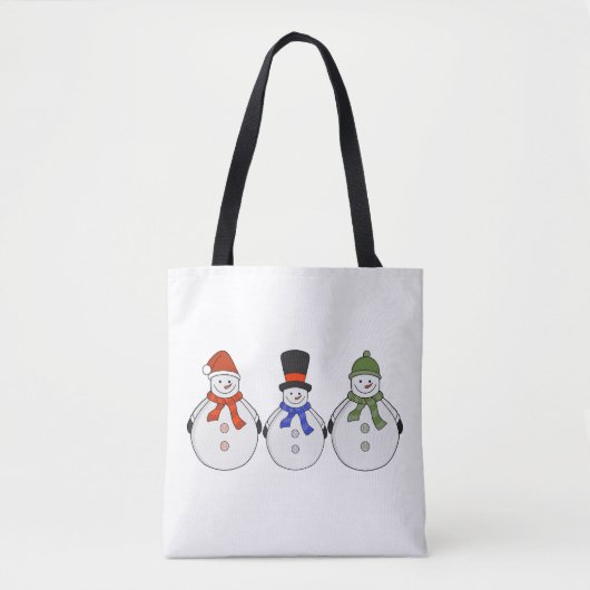 Snowmen Winter is gekomen Tote Bag (Voorkant)