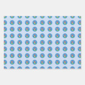 Snowmen Winter Seizoensverdampvelpapier Inpakpapier Vel (Voorkant)