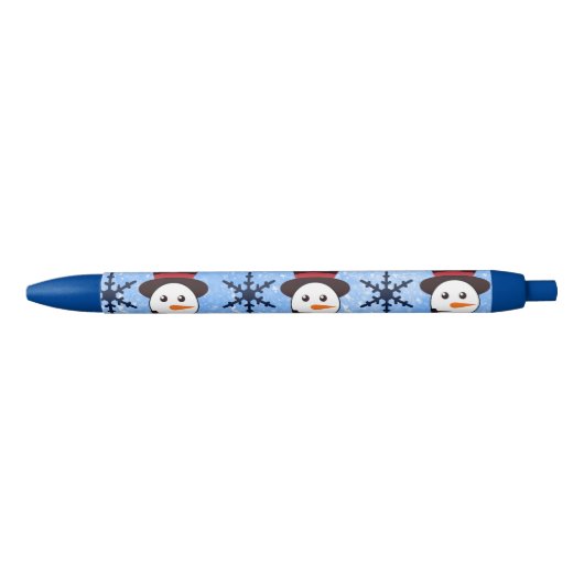 Snowmen Zwarte Inkt Pen (Voorkant)