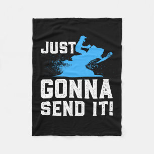 Snowmobiel - Ik stuur het gewoon door Fleece Deken