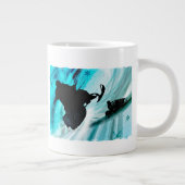 Snowmobiel op Icy Trails Grote Koffiekop (Rechts)