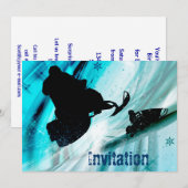 Snowmobiel op Icy Trails Kaart (Voorkant / Achterkant)