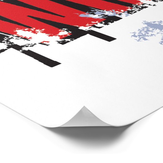 Snowmobieltje Humor/Roep in Sick Poster (Hoek)