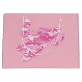 Snowmobier in het Roze Camouflage Groot Cadeauzakje (Voorkant)