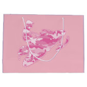 Snowmobier in het Roze Camouflage Groot Cadeauzakje (Achterkant)