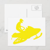 Snowmobier/moer Briefkaart (Voorkant / Achterkant)