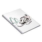 Snowmobier Pine Trees Notitieboek (Rechterzijde)