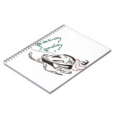 Snowmobier Pine Trees Notitieboek (Linkerzijde)