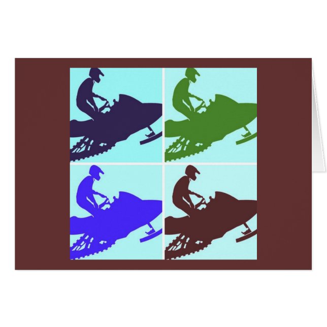 Snowmobier/Pop Art (Voorkant Horizontaal)