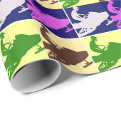 Snowmobier Pop Art Cadeaupapier (Rol Hoek)