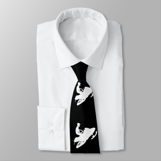 Snowmobier White Sled Stropdas (Gebonden)