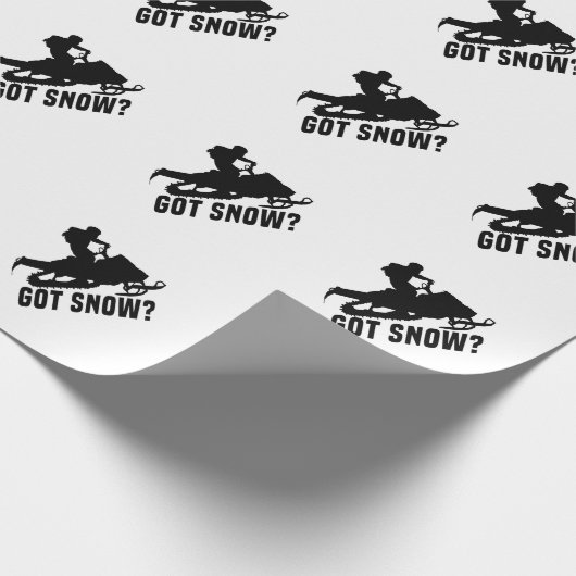 Snowmobiing Cadeaupapier (Hoek)
