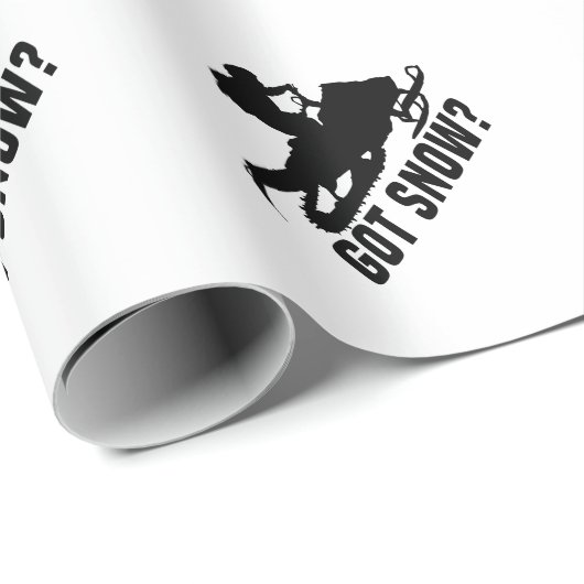 Snowmobiing Cadeaupapier (Rol Hoek)