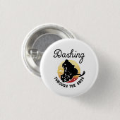 Snowmobiing - Dashing door de sneeuw Ronde Button 3,2 Cm (Voorkant /achterkant)
