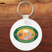 Snowmobiing Drink team Sleutelhanger (Voorkant)