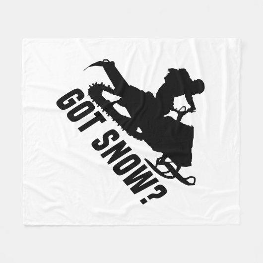 Snowmobiing Fleece Deken (Voorkant (Horizontaal))