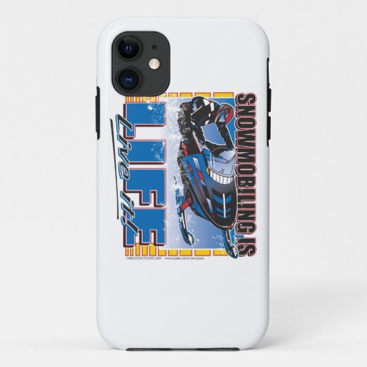 Snowmobiing is het leven Case-Mate iPhone case (Achterkant)