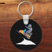 Snowmobiing Jump Sleutelhanger (Voorkant)