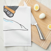 Snowmobiing Jump Theedoek (Quarter Fold)