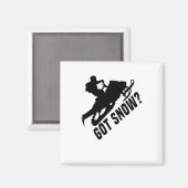 Snowmobiing Magneet (Voorkant / Achterkant)