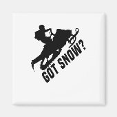 Snowmobiing Magneet (Voorkant)