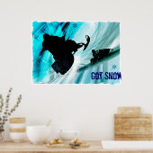 Snowmobiing op Icy Trails Poster (Keuken)