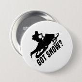Snowmobiing Ronde Button 7,6 Cm (Voorkant /achterkant)