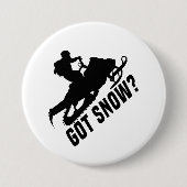 Snowmobiing Ronde Button 7,6 Cm (Voorkant)