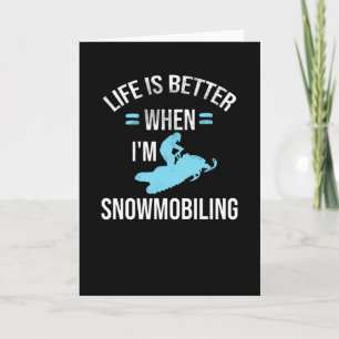 Snowmobiing Snowmobile Lover Snowmobile Rider Kaart