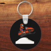 Snowmobiing Sprong 2 Sleutelhanger (Voorkant)