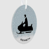 Snowmobile AcrylOrnament Ornament (voorkant)