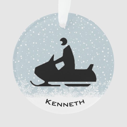 Snowmobile AcrylOrnament Ornament (voorkant)