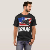 Snowmobile Braap  Verenigde Staten Amerikaanse vla T-shirt (Voorkant volledig)