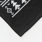 Snowmobile Braapy Holidays Funny Braap Ugly Christ Fleece Deken (Hoek)