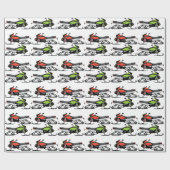 Snowmobile Cadeaupapier (Vlak)