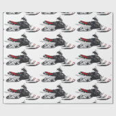 Snowmobile Cadeaupapier (Vlak)