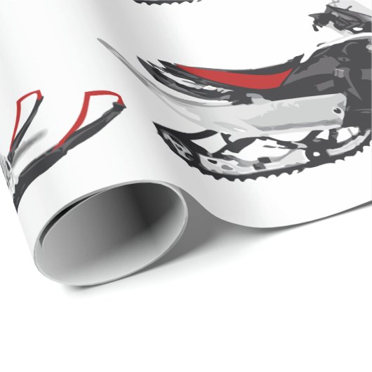 Snowmobile Cadeaupapier (Rol Hoek)