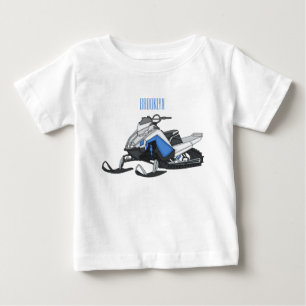 Snowmobile cartoon illustratie
