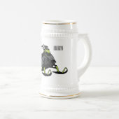 Snowmobile cartoon illustratie bierpul (Voorkant rechts)