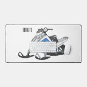 Snowmobile cartoon illustratie bureaumat (Keyboard & Muis)