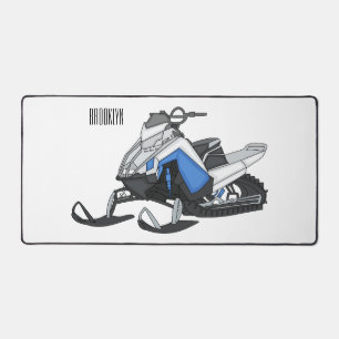 Snowmobile cartoon illustratie bureaumat