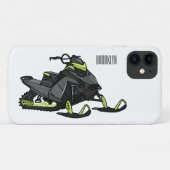 Snowmobile cartoon illustratie Case-Mate iPhone case (Achterkant (horizontaal))