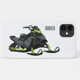 Snowmobile cartoon illustratie Case-Mate iPhone case