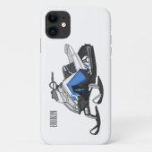 Snowmobile cartoon illustratie Case-Mate iPhone case (Achterkant)