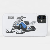 Snowmobile cartoon illustratie Case-Mate iPhone case (Achterkant (horizontaal))