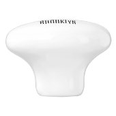 Snowmobile cartoon illustratie keramische knop (Zijkant)