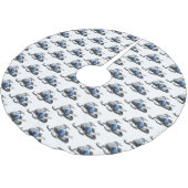 Snowmobile cartoon illustratie kerstboom rok (Gekanteld)