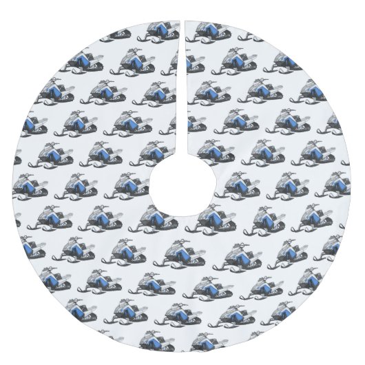 Snowmobile cartoon illustratie kerstboom rok (Voorkant)