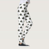 Snowmobile cartoon illustratie leggings (Rechts)