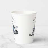 Snowmobile cartoon illustratie papieren bekers (Links)